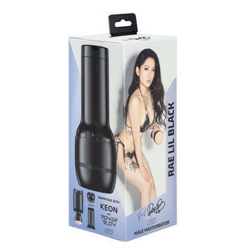 Мастурбатор Kiiroo Feel Rae Lil Black PBC, совместимый с PowerBlow и Keon SO9364 фото