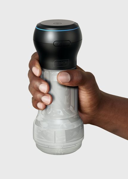 Мастурбатор Kiiroo Feel Pocket Crystal зі всмоктувальною інтерактивною насадкою PowerBlow Combo Set SX2240 фото