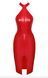 Сукня Noir Handmade F354 Red powerwetlook dress - M SX2105 фото 7