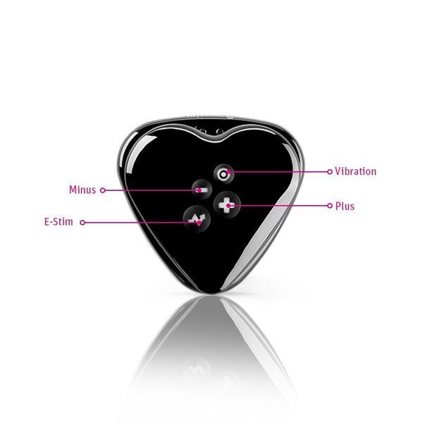 Вибратор для клитора с электростимуляцией Mystim Heart&acute;s Desire Black Edition SO8146 фото