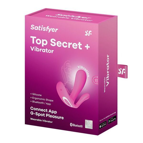 Смарт-вибратор в трусики Satisfyer Top Secret Pink вагинально-клиторальный, 2 мотора SO7790 фото