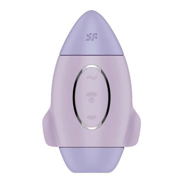 Вакуумный стимулятор с вибрацией Satisfyer Mission Control Violet, 2 независимых мотора SO8970 фото