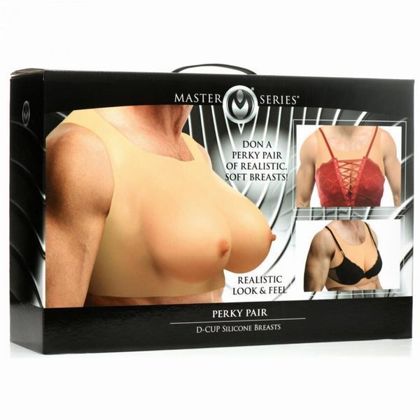 Накладная силиконовая грудь Master Series Perky Pair D-Cup Silicone Breasts SX1186 фото