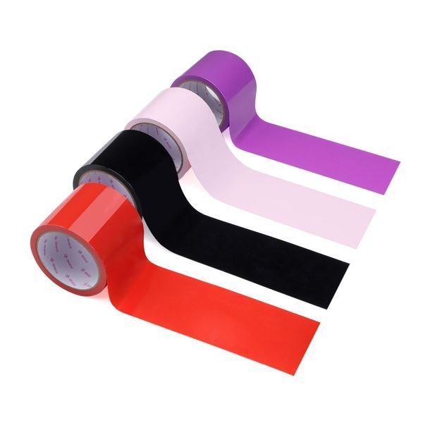 Скотч для бондажа LOCKINK SEVANDA Electrostatic Tape, бледно-розовая, 16 м SX0891 фото