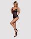 Сетчатое боди на косточках Obsessive Amanta teddy S/M, черное, с доступом SO7198 фото 3