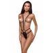 Открытое боди из стреп Passion Exclusive MEGGY S/M, black PS27702 фото 1