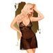 Мини-платье с кружевным лифом и стрингами Penthouse - Bedtime Story Black L/XL SO5233 фото 1
