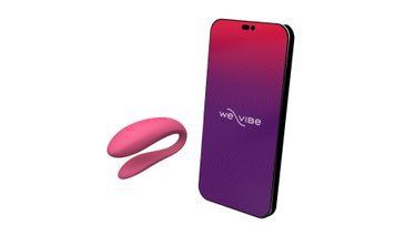 Смарт-вибратор для пар We-Vibe Sync Lite Pink, 10 виброрежимов, можно совмещать с проникающим сексом SO8766 фото