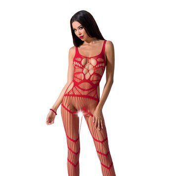 Бодістокінг Passion BS058 red, комбінезон, дуже повітряний PBS058R фото