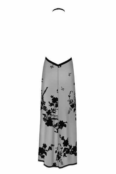 Платье Noir Handmade F312 Divinity, S, black, прозрачное, в пол, открытая спина, разрез сбоку SX0309 фото