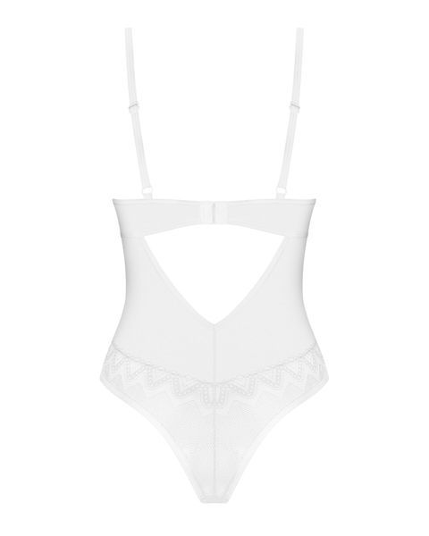 Боди Obsessive Alissium Teddy XL/2XL, лиф с мягкой чашкой, высокие вырезы для ног SX0596 фото