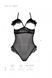 Эротическое боди Passion DOLLY BODY, L/XL, black, с открытыми чашками SO9701 фото 4