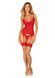 Комплект корсет и стринги Obsessive Ingridia corset & thong M/L, красный SO9029 фото 6