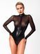 Боди Noir Handmade F321 Edge, L, низ под латекс, верх сетка, молния на все тело, декор кольца SX0359 фото 3