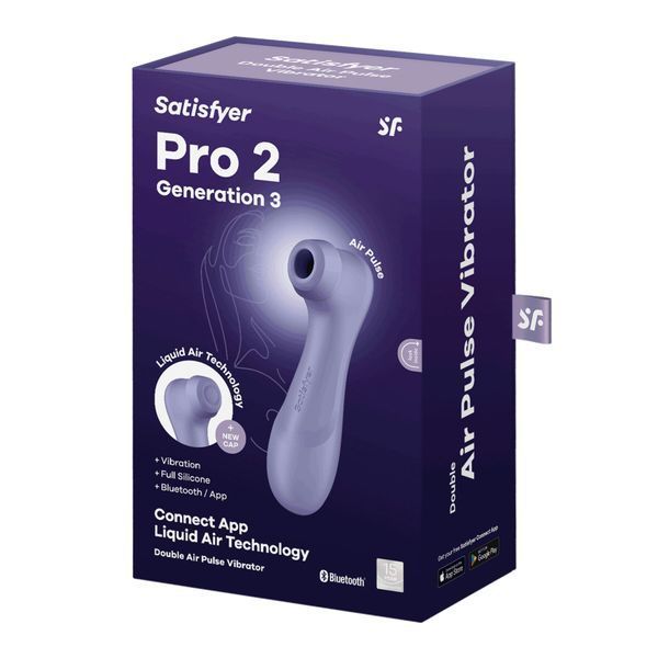 Вакуумный клиторальный стимулятор Satisfyer Pro 2 Generation 3 with Liquid Air Connect App Lilac SO8405 фото