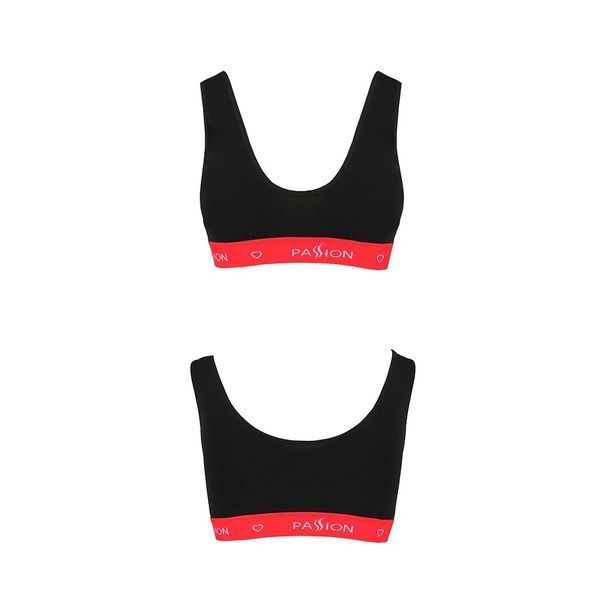 Спортивный топ на широких бретелях Passion PS003 TOP L, black SO4211 фото