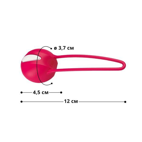 Вагинальный шарик SMARTBALL UNO, красный, одинарный, диаметр 3,6 см SX0958 фото