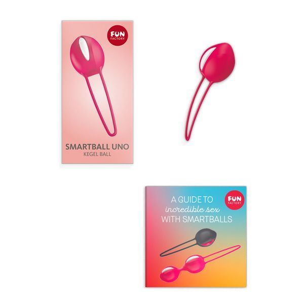 Вагинальный шарик SMARTBALL UNO, красный, одинарный, диаметр 3,6 см SX0958 фото