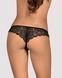 Кружевные танга с доступом Obsessive Contica crothchles thong L/XL, черные SO7257 фото 2