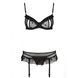 Сексуальный комплект с поясом для чулок Passion LOVELIA SET L/XL, black SO4777 фото 5
