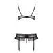 Сексуальный комплект с поясом для чулок Passion LOVELIA SET L/XL, black SO4777 фото 6