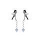 Затискачі для сосків Liebe Seele Glow-in-dark Nipple Clamps Blue SX1683 фото 1