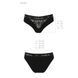 Трусики с широкой резинкой и кружевом Passion PS001 PANTIES S, black SO4161 фото 6