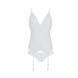Корсет із пажами, трусики з ажурним декором та відкритим кроком Passion URSULA CORSET XXL/XXXL white SO5840 фото 3