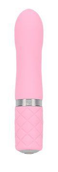 Роскошный вибратор PILLOW TALK - Flirty Pink с кристаллом Swarovski, гибкая головка SO2725 фото