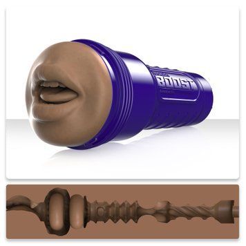 Мастурбатор-ротик Fleshlight Boost Blow Medium Dark Flesh, плавающие кольца Turbo Tech SX1316 фото