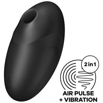 Вакуумный стимулятор с вибрацией Satisfyer Vulva Lover 3 Black SO7783 фото