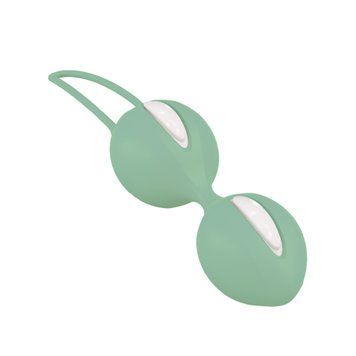 Вагинальные шарики Fun Factory SMARTBALLS DUO, фисташково-белые, 2 шт, диаметр 3,2 и 3,6 см SX0960 фото