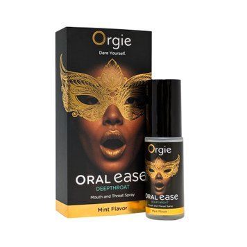 Спрей для глубокого минета Orgie &ndash; Oral Ease Deepthroat (15 мл), мятный, без анестетиков SX2737 фото