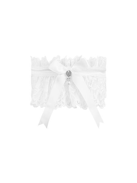 Ажурна підв&rsquo;язка Obsessive Amor Blanco garter, white SO7683 фото