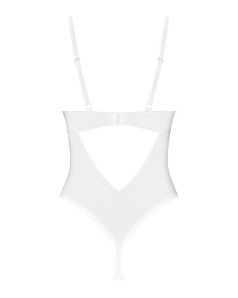 Боди з доступом Obsessive Alissium crotchless teddy, XS/S, лиф с мягкой чашкой, высокие трусики SX0597 фото