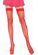 Чулки-сетка Leg Avenue Nylon Fishnet Thigh Highs One size, Red, мелкая сетка SO7966 фото 1