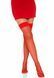 Чулки-сетка Leg Avenue Nylon Fishnet Thigh Highs One size, Red, мелкая сетка SO7966 фото 4