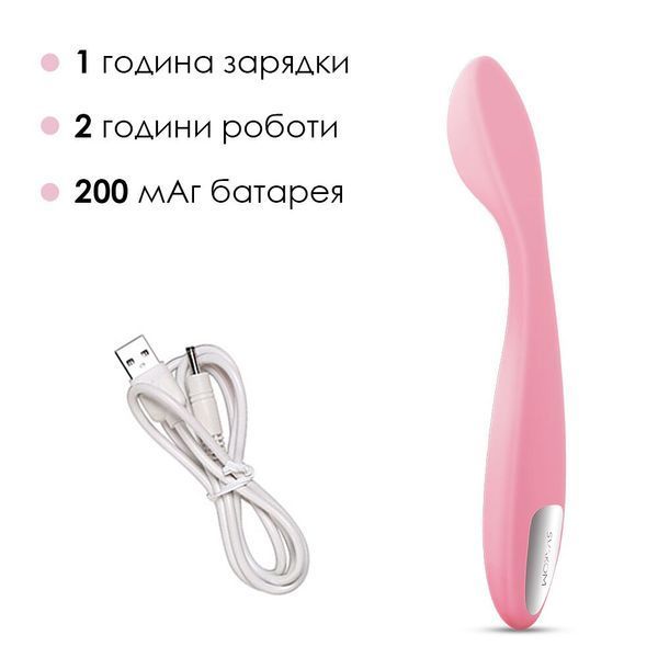 Стимулятор клитора и точки G Svakom Keri Pale Pink SO4832 фото