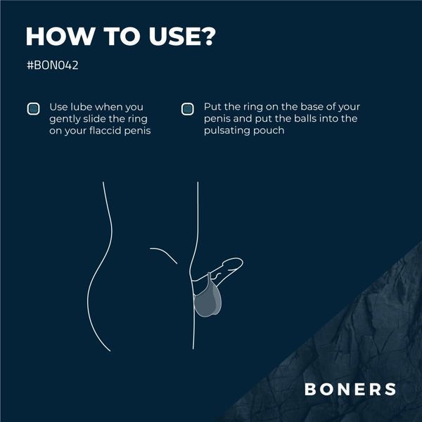 Эрекционное кольцо Boners Stimulating Ball Pouch SX3052 фото