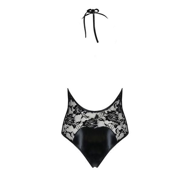 Боді з дуже глибоким декольте Passion DARYL BODY S/M, black EL14802 фото