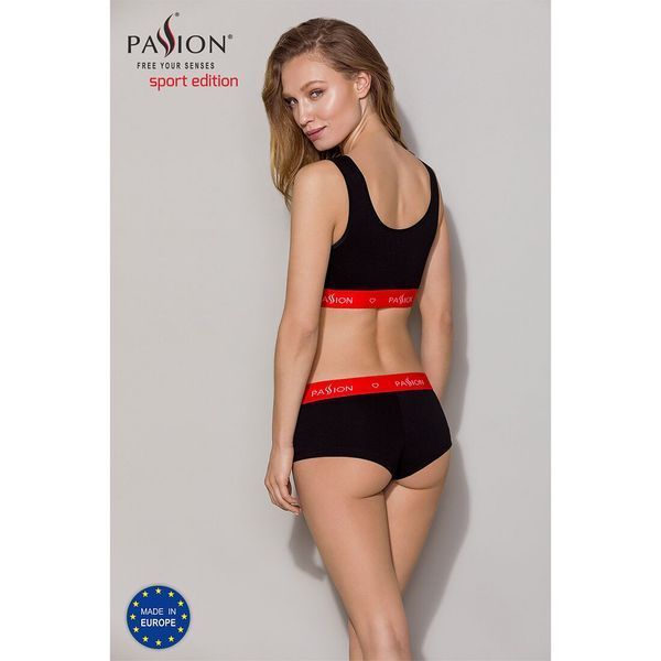 Спортивный топ на широких бретелях Passion PS003 TOP M, black SO4212 фото