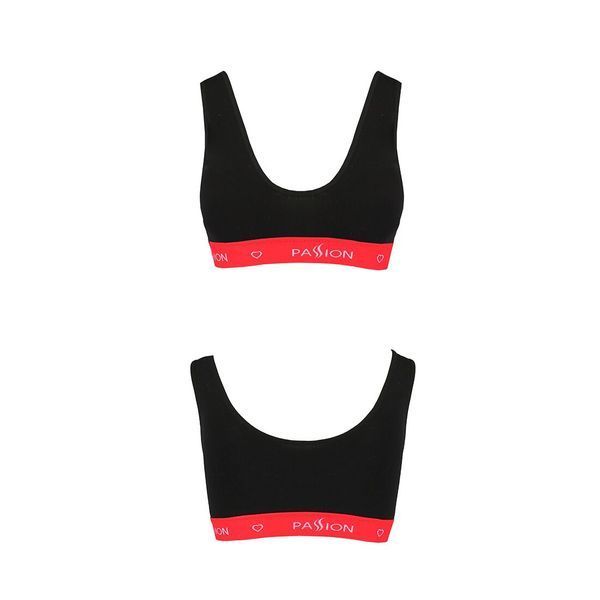 Спортивный топ на широких бретелях Passion PS003 TOP M, black SO4212 фото