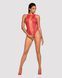 Ажурный бодистокинг с эффектом шнуровки Obsessive B120 teddy red S/M/L, красный SO7208 фото 3