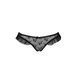 Трусики с оборками Passion Exclusive DONIA THONG XXL/XXXL, black PS25903 фото 5