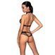 Белье с открытым доступом Passion MOONLIGHT SET XXL/XXXL black, топ, стринги SO8453 фото 2
