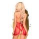 Комплект сорочка в стиле 60-х и трусики с доступом Penthouse - Libido Boost Red S/M SO5277 фото 2