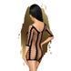 Мини-платье Penthouse Bedtime Surprise S/L Black, крупная сетка, рукава, вертикальные вставки SO6455 фото 2