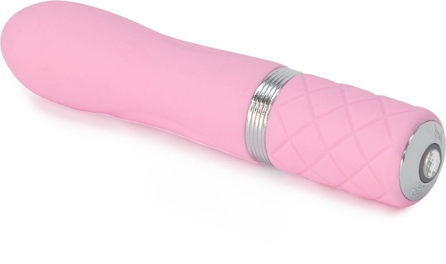 Роскошный вибратор PILLOW TALK - Flirty Pink с кристаллом Swarovski, гибкая головка SO2725 фото
