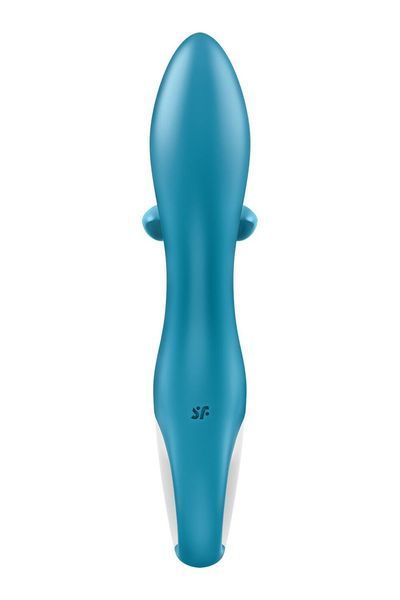 Вибратор кролик с тройным отростком Satisfyer Embrace me Turquoise, 2 мотора, диаметр 3,6 см SO6284 фото