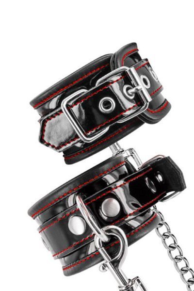 Наручники Fetish Tentation Premium Patent leather handcuffs SX1099 фото